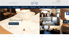 Desktop Screenshot of hotel-ikar.pl